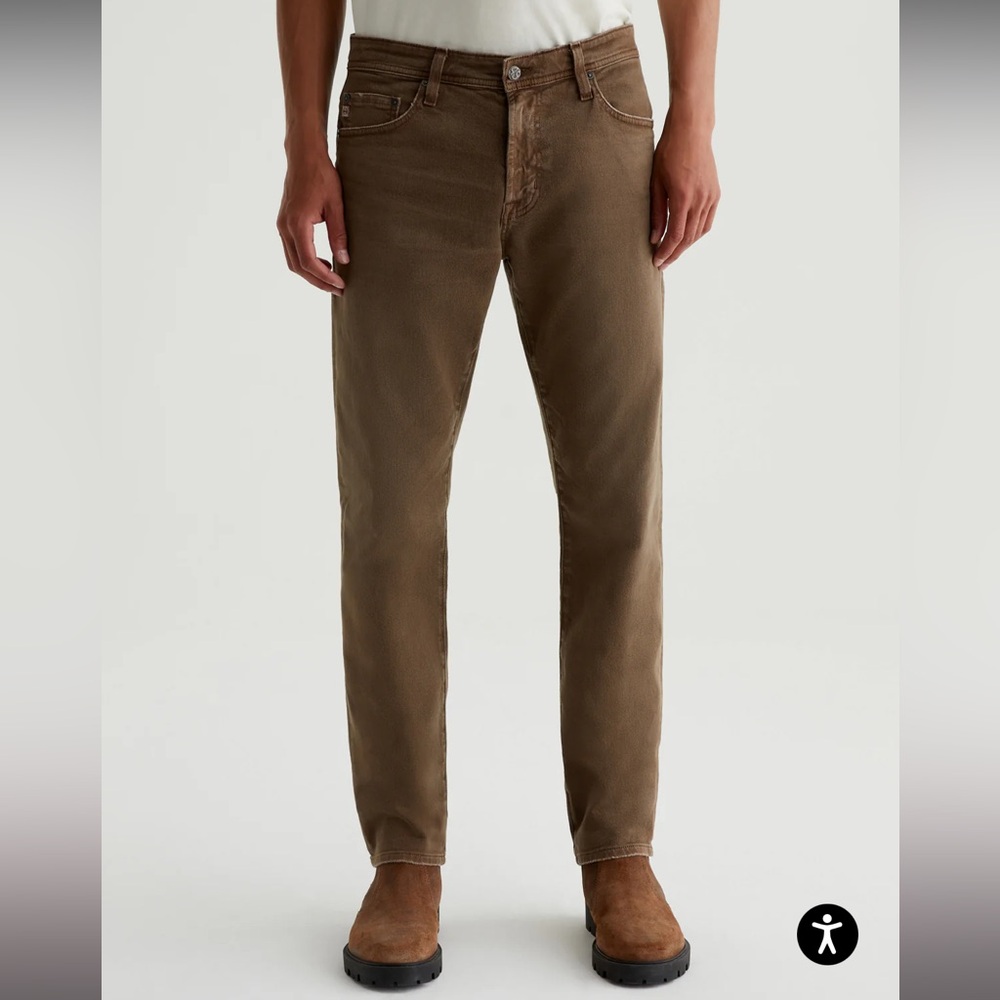 AG/Adriano Goldschmied Tellis Modern Slim jeans 33x31 in wild mushroom